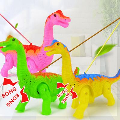 Lesă vocală cu lumină electrică de mers pe jos Robot electronic dinozaur cu jucării cu sunet ușor Cadou de Crăciun