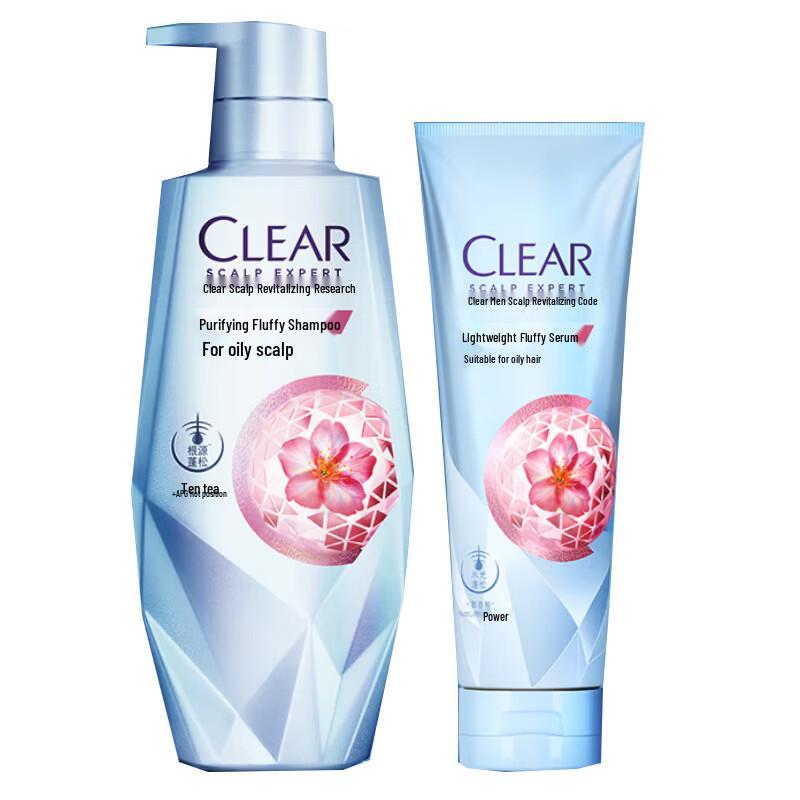 CLEAR Purifying Fluffy Scalp Care Shampoo Set