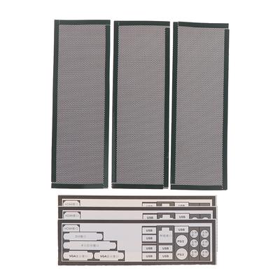 3Pcs Pvc Dust Filter Universal Diy Shield Back Plate For Computer Chassis I/O