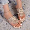 Fashion 2025 Summer Women's Sandals Slippers Fashionable Flat Bohemian Style Women's Slippers Casual Beach Vacation Shoes Flip Flops