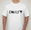 Coexist T Shirt Tee Gun Rights 2nd AMENDMENT  Pistols Gun Rights 2A