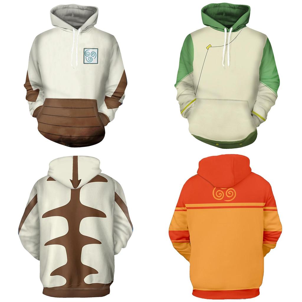 Luxurious Avatar The Last Airbender Hoodie Cosplay Costume Sweatshirt For Ultimate Comfort