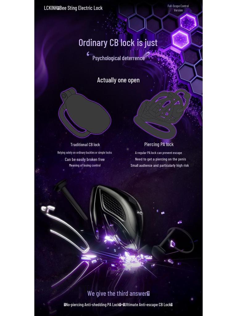 LOCKINK CB Electric Shock Chastity Training Toy