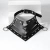 Gothic Faux Leather Choker Punk Rivet Collar With O Ring Adjustable Harness Neckpiece For Women Party Daily Wear And Gift