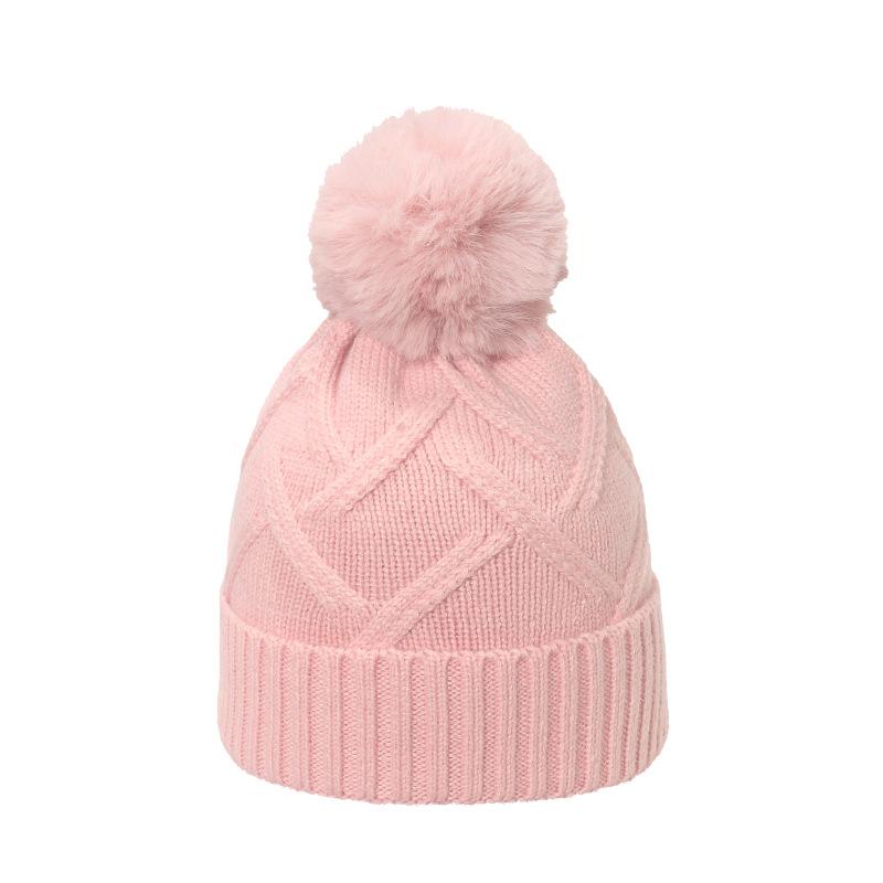 

Autumn and winter new solid color wool hat fashionable simple warm cold hat braid plaid knitted hat women M（56-58cm） жёлтый