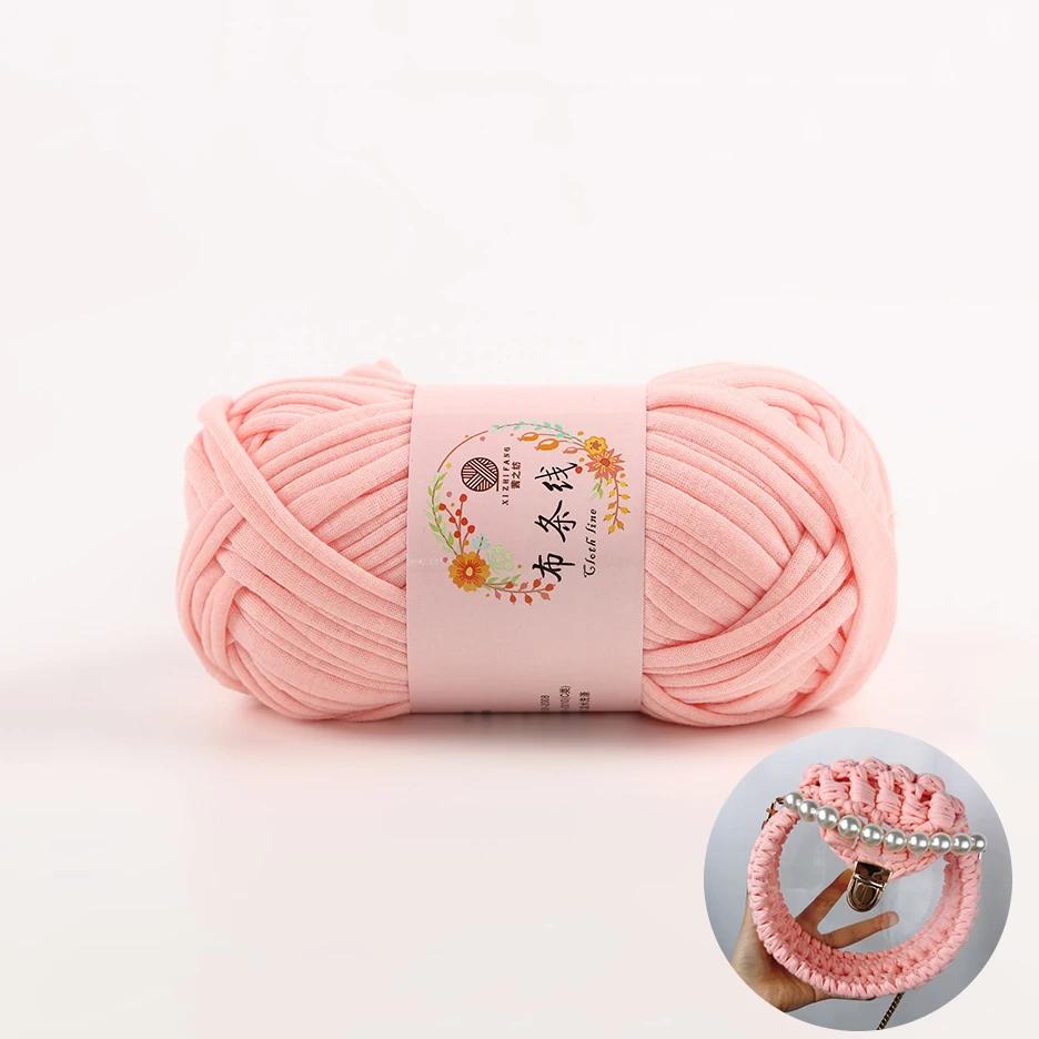 T Shirt Bulky Yarn for Hand Knitting Carpet Knitting Trap Crochet DIY Bag Purse Blanket Soft Thick Cloth Trapillo Yarn