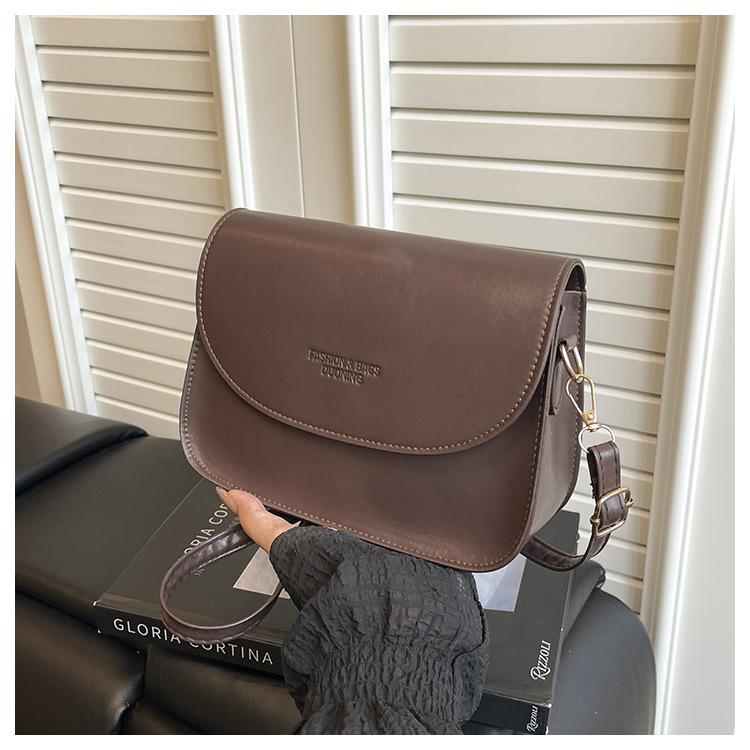 Fashionable Retro Simple Texture Fashionable Texture Crossbody Single-shoulder Small Square Women's Bag