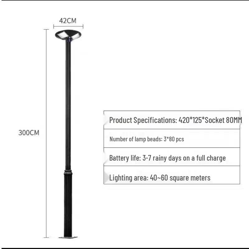 Custom UFO Shaped Solar Powered Waterproof Outdoor Lamp - Super Bright High Power Circular Design