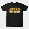 Men Black Print T-shirt Super Large TShirt Vintage 1979 Gift No-Cut Transfer Paper Print Cotton Tshirt