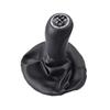 Leather Dust Cover for 5Speed Manual Transmission Shift Knob Designed for Fiat PUNTO 188 MK2 to Protect Agat Dust and Wear