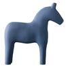 Wooden Horse Figurine Sturdy Pinewood Hand Painted Simple Pure Color Horse Statue for Family Office