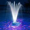 Movable Pool Accessory With Swirling Water flows And 12 Light Changes For Warm Weather Enjoyment