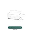 Clear Acrylic Jewelry and Cosmetics Storage Box with Lid