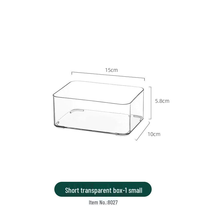 Clear Acrylic Jewelry and Cosmetics Storage Box with Lid
