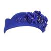 British Jeweled Style Embroidered Beret Hat For Women Adjustable Head Size Lightweight 11 Colors Available