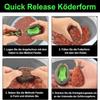 3/4/6 ks Krmítka na kapry Method Feeder, 20g/30g/40g/50g/60g Rybářská krmítka s formičkou pro rychlé uvolnění, Příslušenství pro lov kaprů