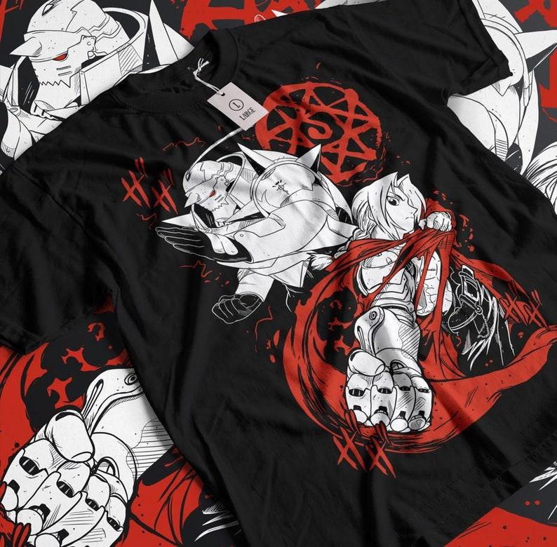 Fullmetal Alchemist Tee Gift Shirt Men's Women's Summer Short Sleeve T-Shirt Graphic Y2k T-Shirt Clothing Casual Streetwear