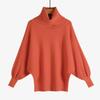 Turtleneck Batwing Sleeves Dolman Sweaters for Women Lightweight Soft Slouchy Knit Pullover Tops Women's Fall Winter Casual Long Sleeve Sweater Shirts