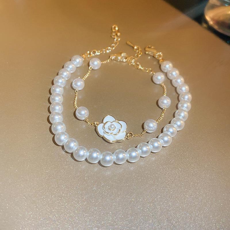 French Retro Pearl Beaded Bracelet - Elegant, Versatile Fashion Jewelry for Women