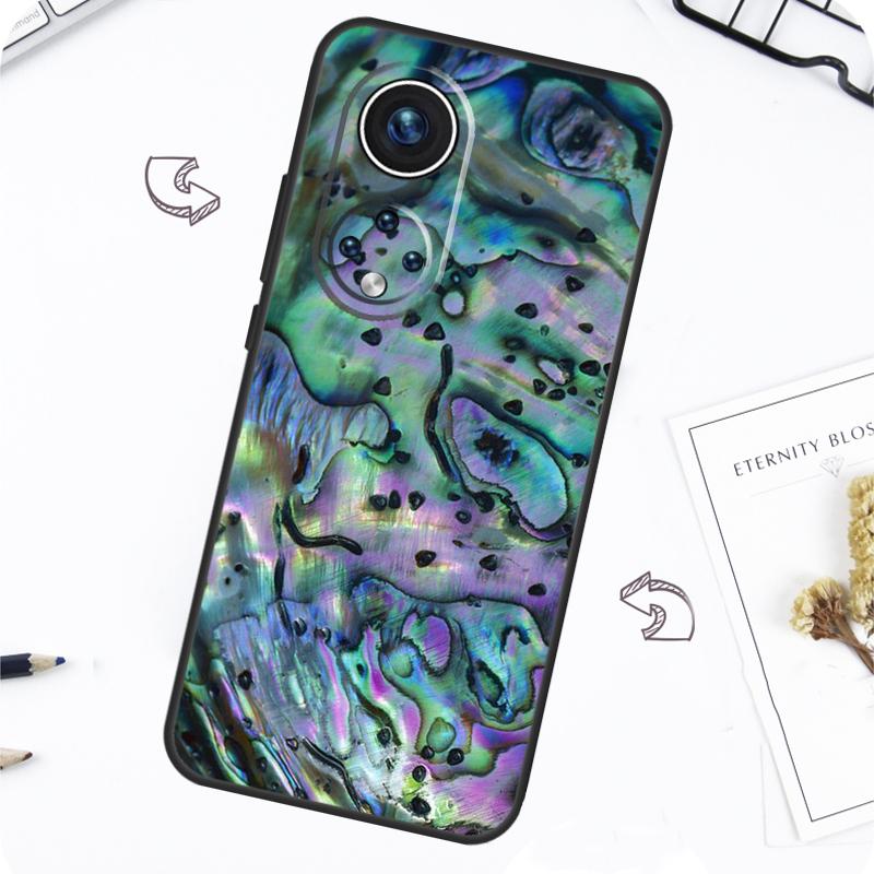 Abalone Sea Shell Texture Case For Honor Magic 7 Lite 5 6 Pro Honor 200 50 70 90 Lite X8b X9a X8a X8 X9 X9c X9b Cover