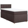 Exclusive House - Slatted Bed Base with Mattress Dark Brown 90x200 Cm