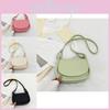 Stylish Women's Saddle Bag In Black Almond Pink Green Yellow Chic Pu Leather