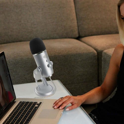 SUNMON Microphone Foam Windscreen Cover for Blue Yeti, Yeti Pro, and Yeti X Microphones, Microphone Pop Filter Mask Shield Also Fits MXL and Audio-Tec