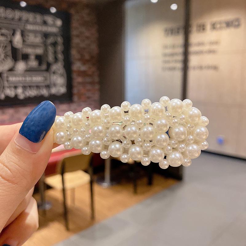 

Корейская минималистичная заколка для волос с жемчугом для девочек: Элегантный стиль Y2K