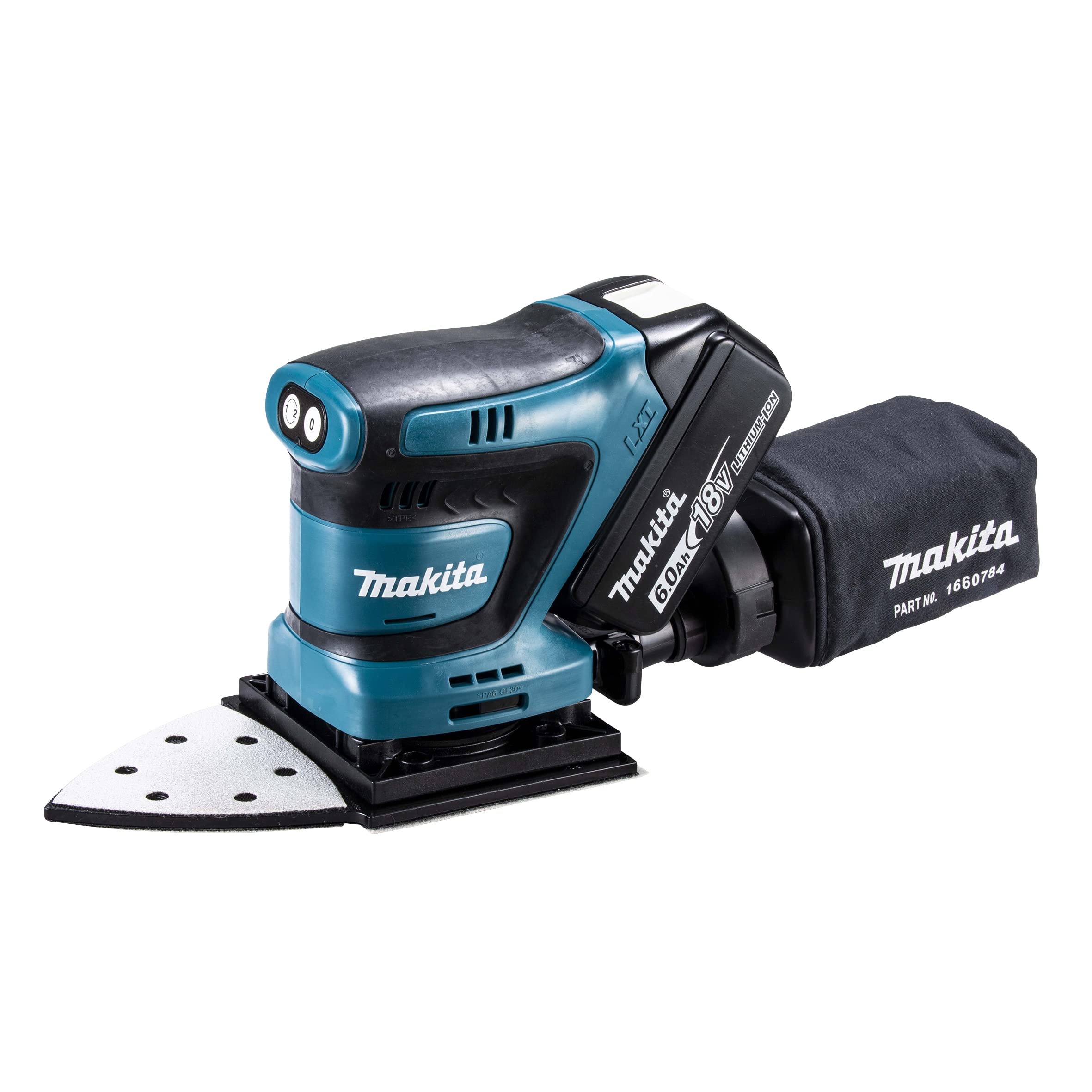

Makita Rechargeable Dustproof Mini Sander 18V6Ah with Battery and Charger BO483DRG