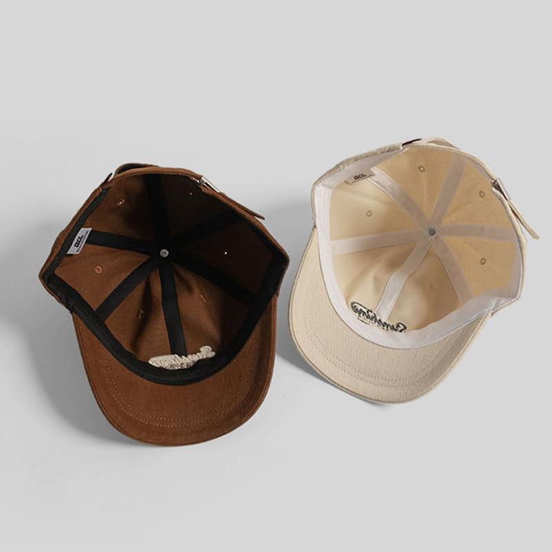 Cotton Baseball Hat Women Men Embroidery Letter Prints Street Style Niche Style Peaked Hats Hip Hop Sportss Dad Trucker Sun Cap Japanese Short Brim