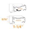 6Pieces Replacement Blind Clip for 3/4Inch Shade Designs for Top Sill Or Wall Mounting Applications Daily Casual Use