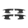 Car Upgrade Carbon Fiber Glossy Black Door Bowl Handle Cover For MG 4 MG4 EV Mulan   2024 Cars Accessories