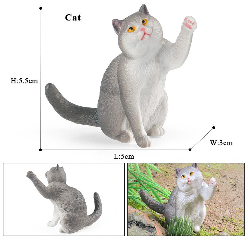 Oenux Siam Devon Rex Sphynx Perserkatze Kätzchen Modell Actionfigur Figur Niedliche Heimdekoration Sammlung Kinderspielzeug Geschenk