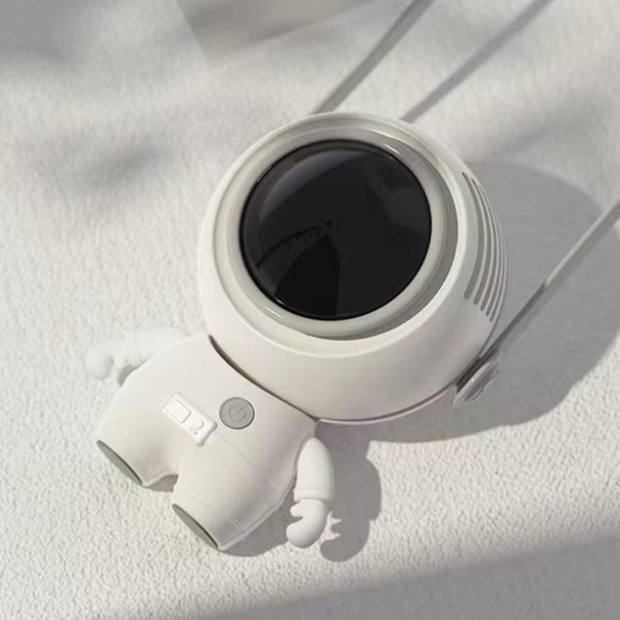 

Новый креативный вентилятор для космонавтов, USB-мультяшный мини уличный детский портативный вентилятор с маленьким листом, без электрического вентилятора белый