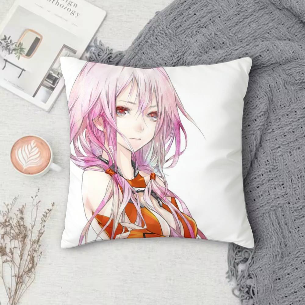 

GGuilty Crown Doublesided Printed Square Decorative Cushion Cover for Sofa Living Room Home Decor 30x30 cm