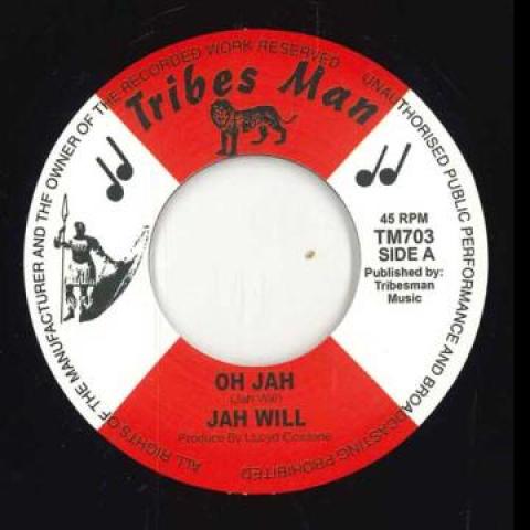 7inch Record JAH WILL - Oh Jah / Oh Jah Dub TM703 Tribes Man UK 2024 UK Reggae, Ska & Dub