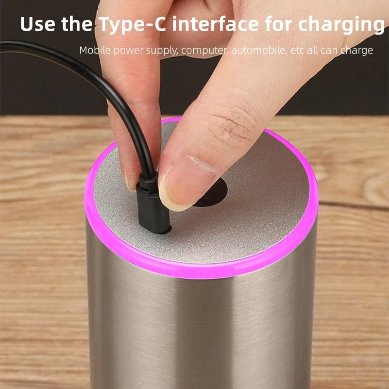 Tragbare Upgrade Elektrische Kaffeemühle TYPE-C USB Ladung CNC Edelstahl Mahlkern Kaffeebohnen Mühle