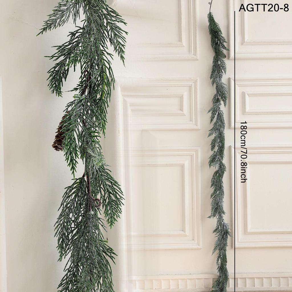 Artificial PE Rattan Leaves for Wall, Door, and Christmas Decor Vines