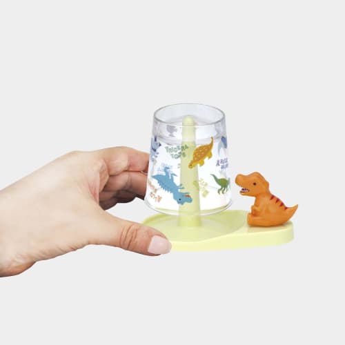 Skater Antibacterial Gargle Cup with Stand Dinosaur Picture Book Cup UGC1AG-A