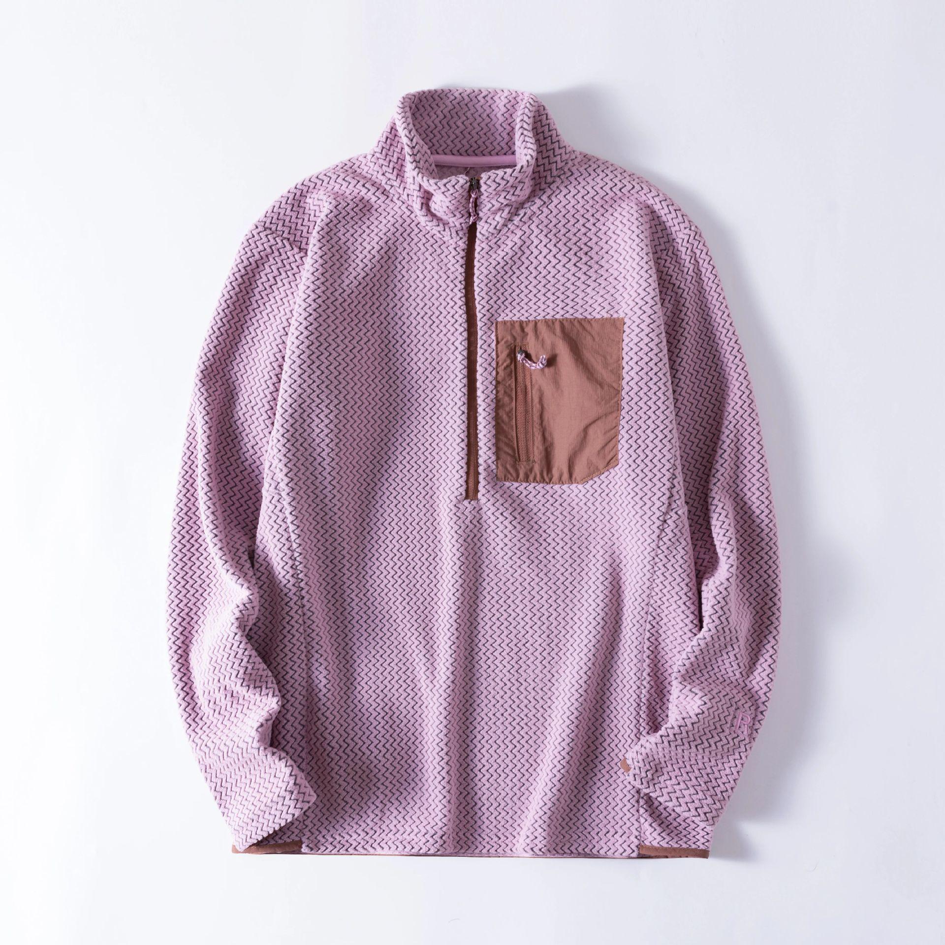 

Men s Light Luxury Cationic Fleece Stand-up Collar Sweatshirt - Half-Zip Autumn Fashion XL [150-170]