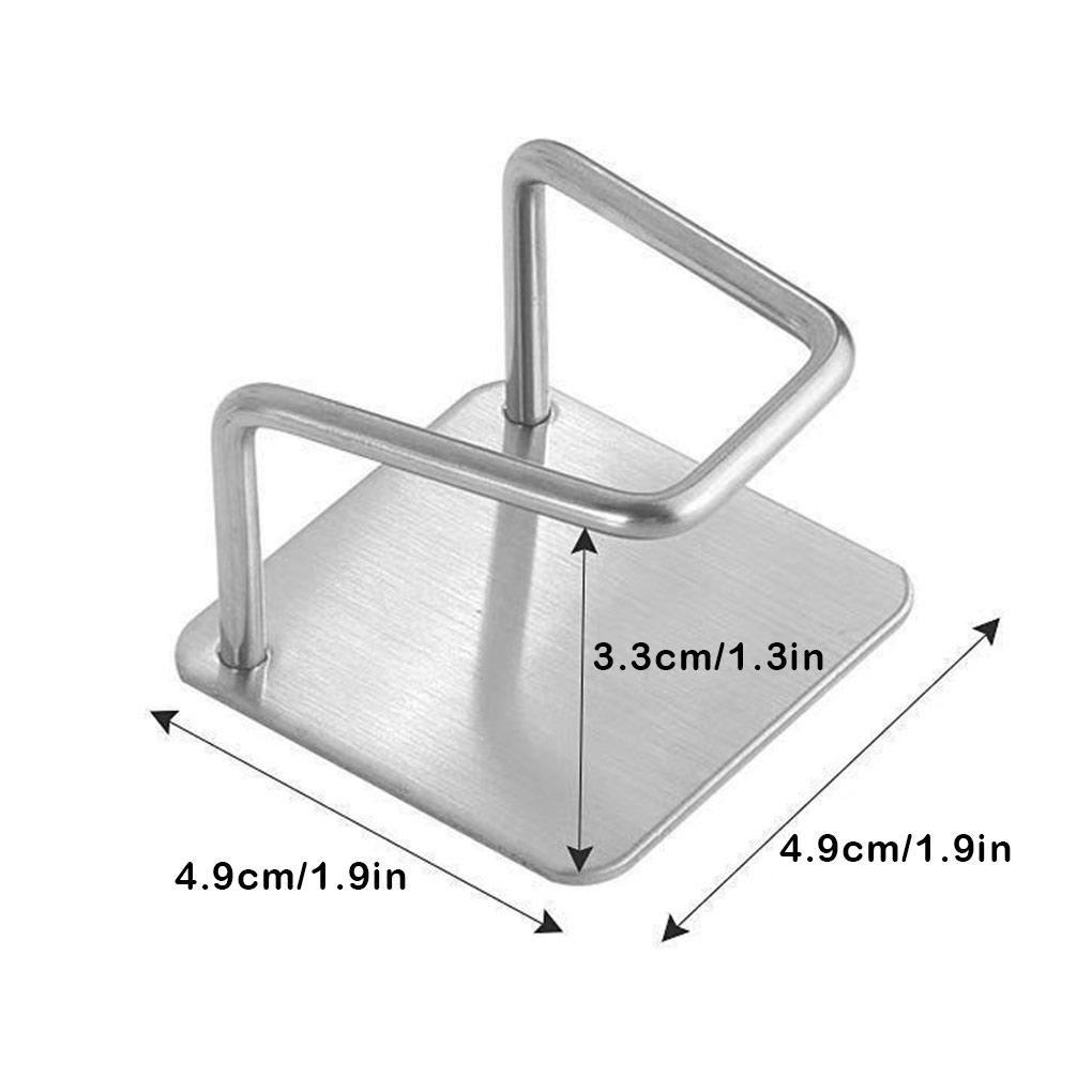 5 Pieces Sponges Racks Stainless Steel Self Adhesive Hook Drill-Free Multifunctional Drain Drying Rack Bathroom Countertop