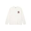 MLB New York Yankees Sweatshirts Unisex White Crew Neck Moderate Regular 3AMTM0934-50CRS