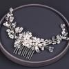 Flower Bridal Headpiece Jewelry Rhinestone Hairpin Gift Pearl Hair Combs  Wedding Ceremony
