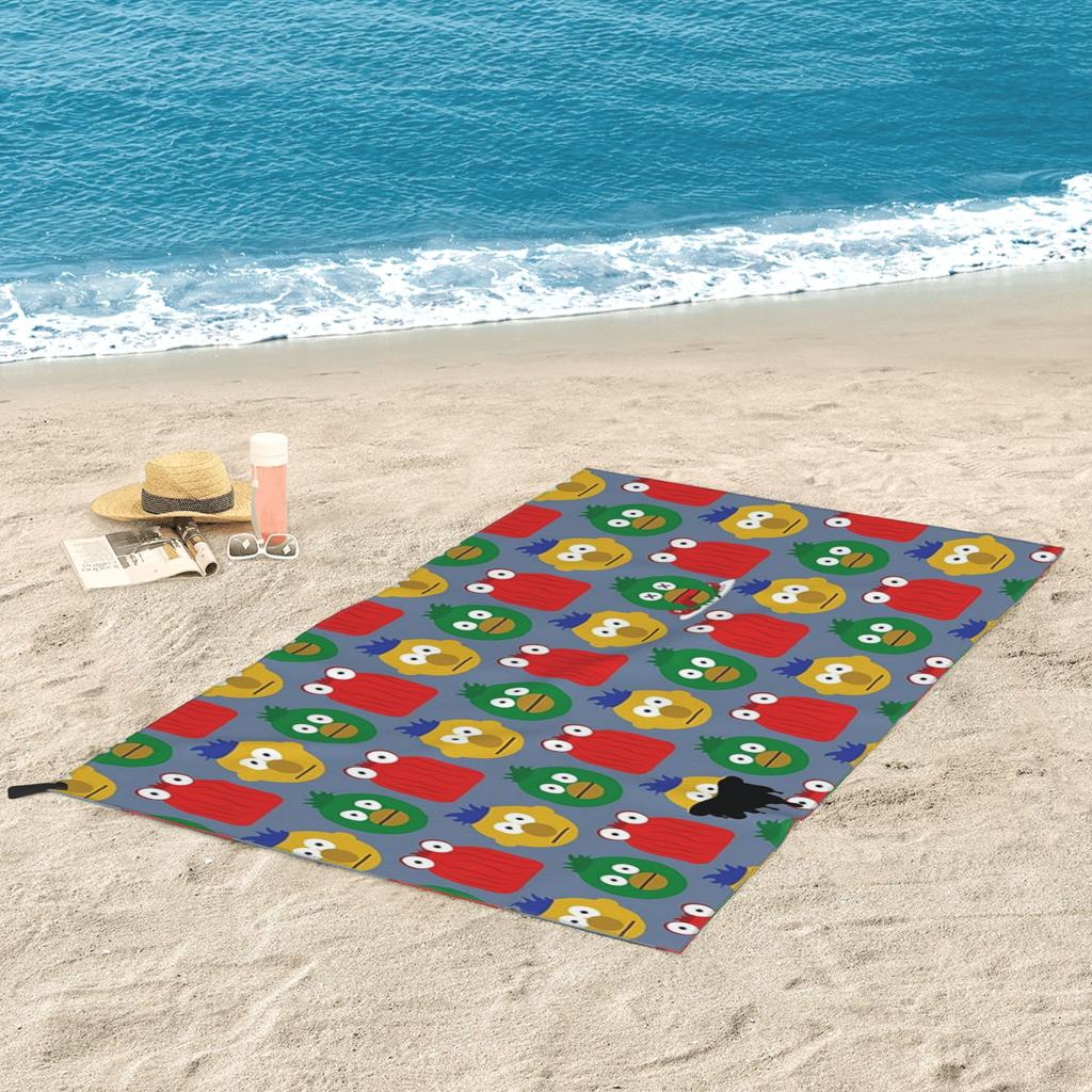DHMIS Character Pattern Beach Towel Soft Microfiber Quick Dry Absorbent Quick Towels For Bath