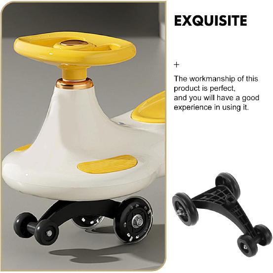 ERINGOGO Kids Wiggle Car Replacement Wheels - Triangle Repair Part for DIY, 24.00X15.50X10.00CM, Black