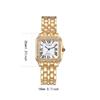 TikTok-Inspired Women's Square Diamond Quartz Watch with Steel Band