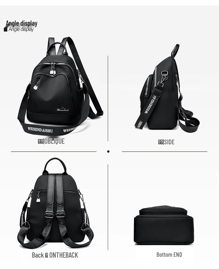 Oxford-Stoff Mode Rucksack: Vielseitige, großvolumige, lässige Reisetasche für Damen