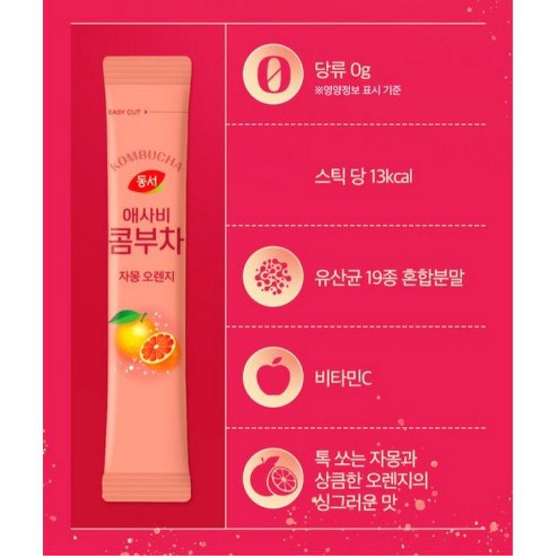 Dongsuh Apple Cider Vinegar Kombucha Grapefruit Orange 5g X 30 Sticks