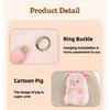 Cute Pig Car Tissue Box Holder, Plush Animal Car Organizer with Buckle, Cartoon Paper Cover Holder Napkin Box for Home (Elephant)