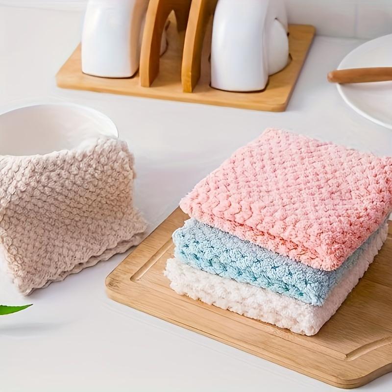 10 Pcs Cleaning Cloths Effective Stain & Grease Remover Multifunctional Household Rags  Durable Easy To Clean and Reusable Towels